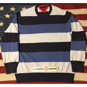 Vintage Tommy Hilfiger Yacht Knit Sweater L sportsman p wing Tech Cp Usa Rrl Rlx
